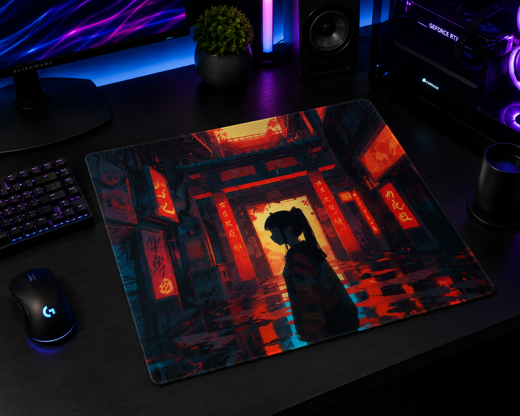 Neon Alley Premium Gaming Mouse Pad