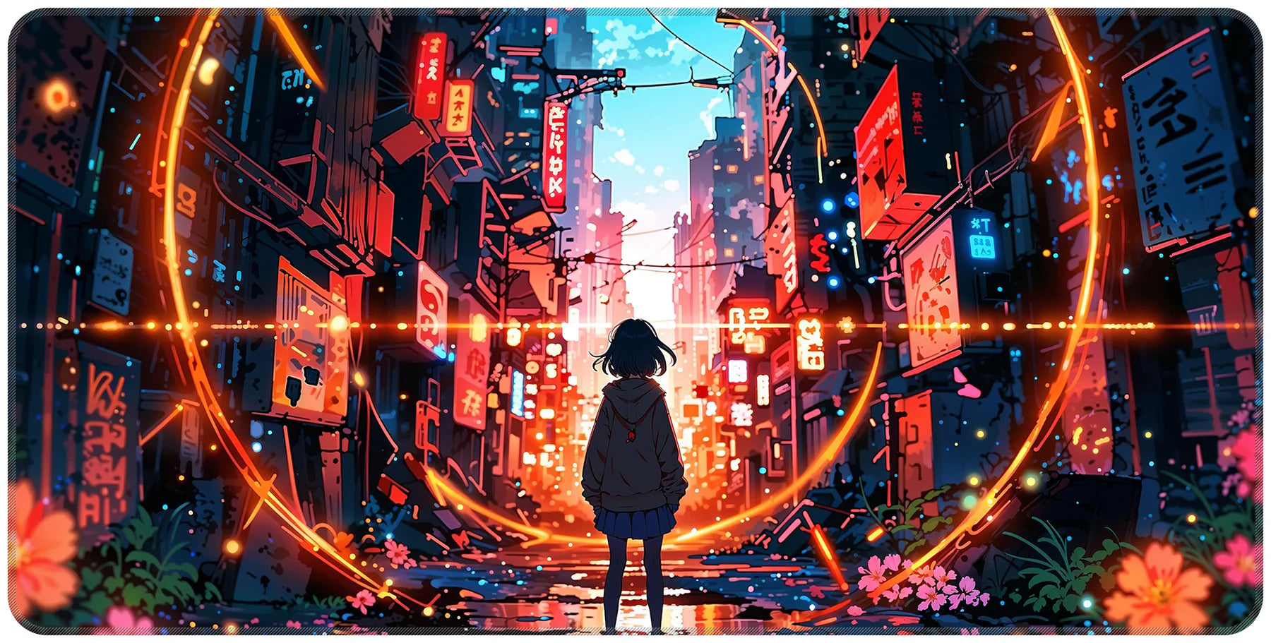 Cyber Nexus - Full Desk Mouse Pad