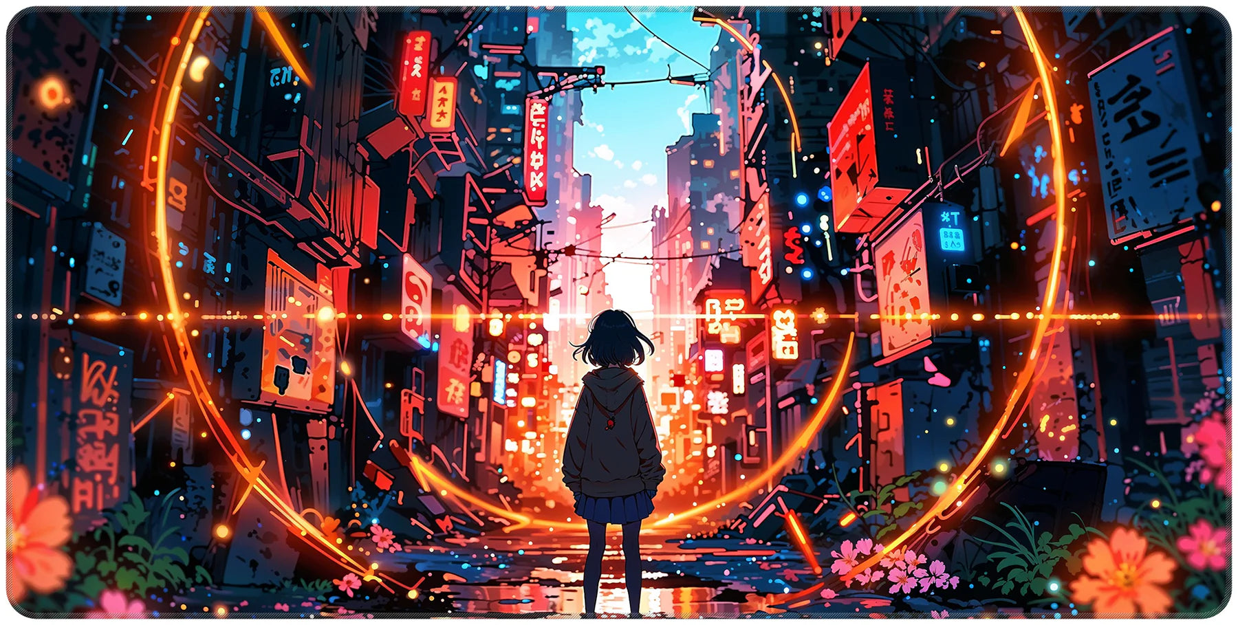 Cyber Nexus - Full Desk Mouse Pad