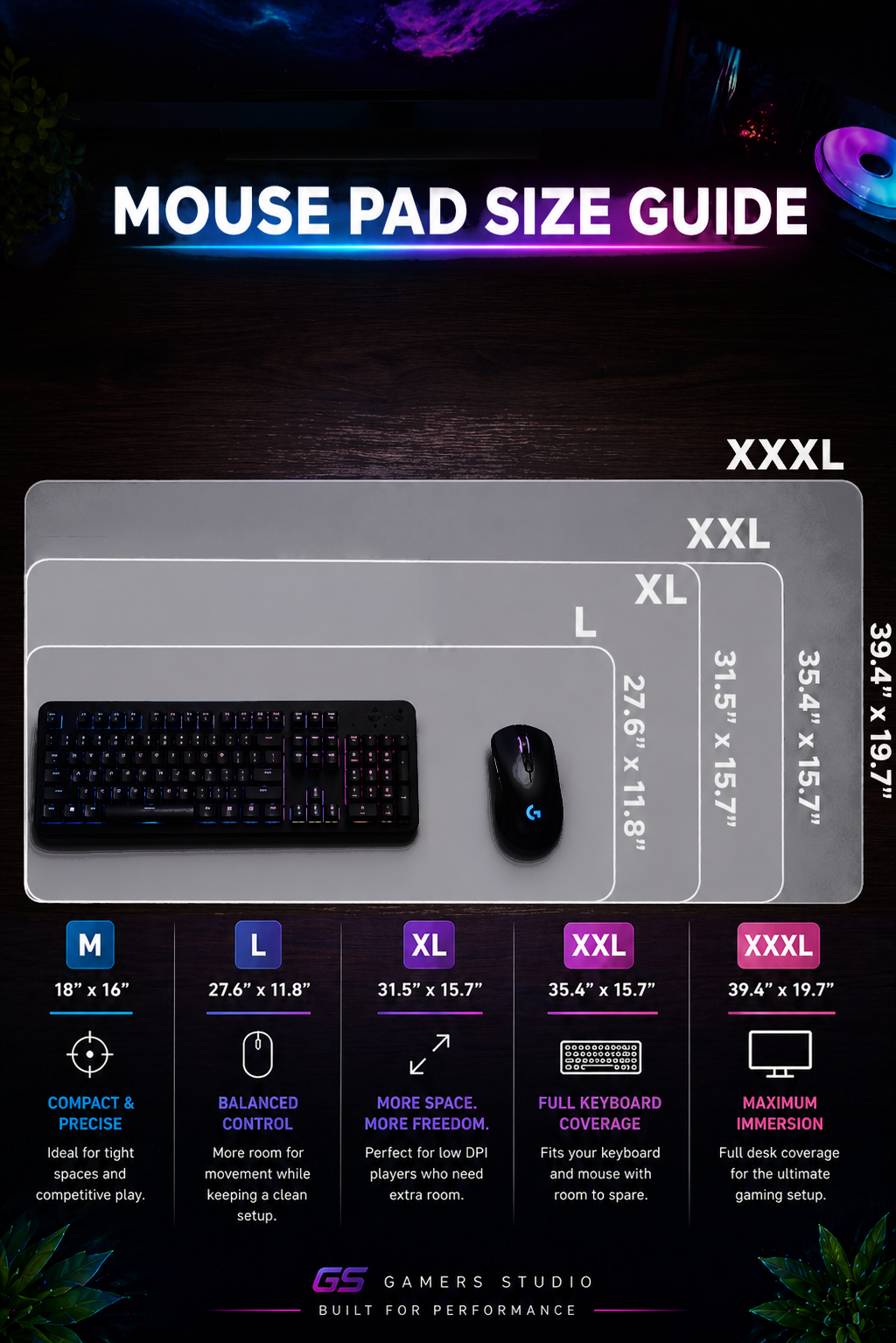 Urban Marksman - Full Desk Mouse Pad