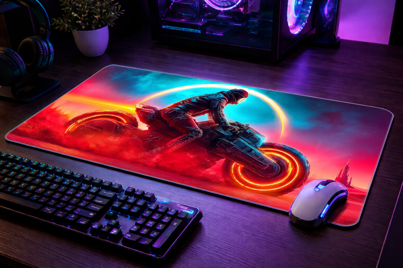 Sunset Rider - Full Desk Mouse Pad