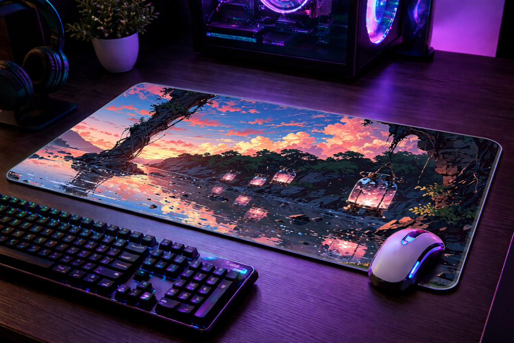 Twilight Haven - Full Desk Mouse Pad
