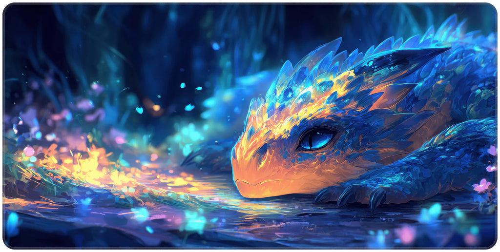 Baby Dragon Battle Buddy - Full Desk Mouse Pad