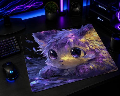 Cosmic Kitten Premium Gaming Mouse Pad
