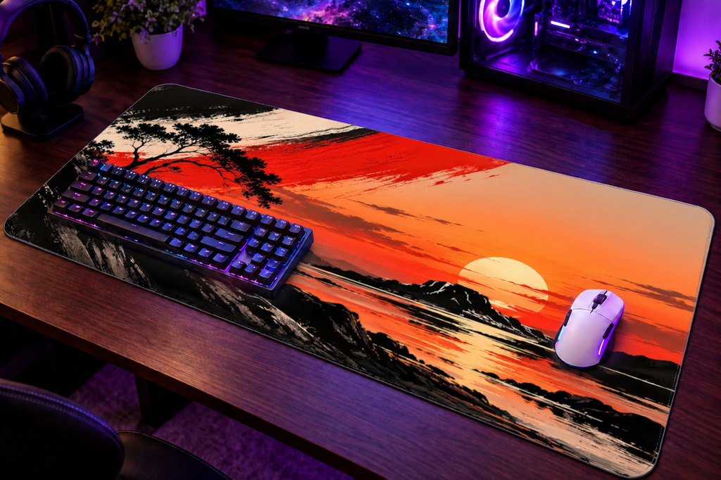 Sunset Down Undah - Full Desk Mouse Pad