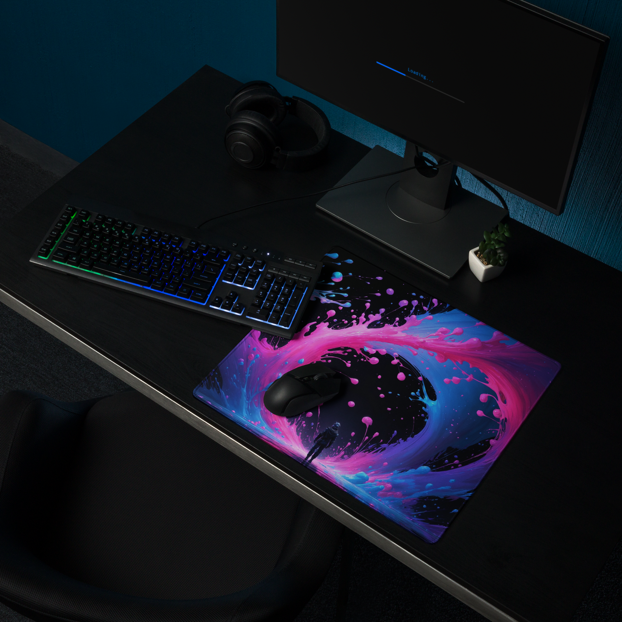 Neon Surge Premium Gaming Mouse Pad