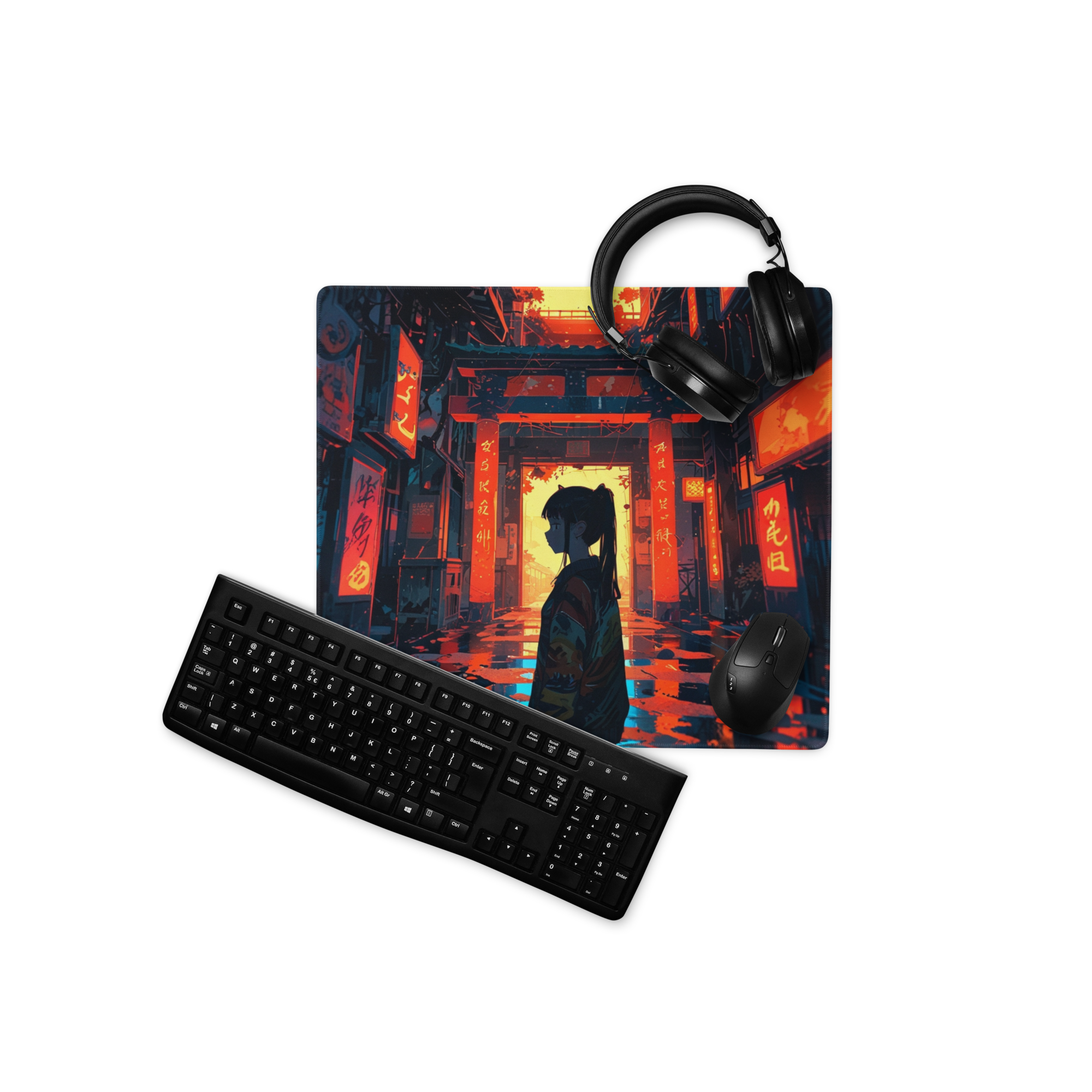 Neon Alley Premium Gaming Mouse Pad