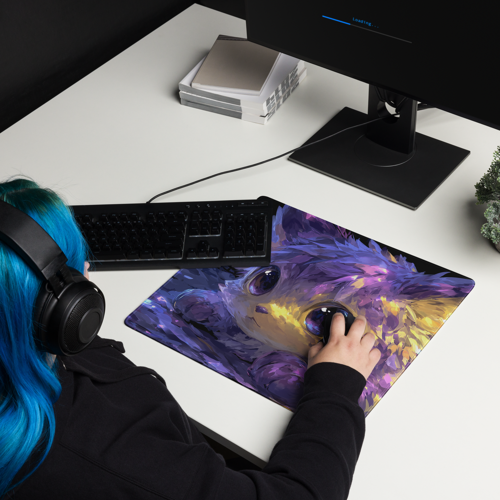 Cosmic Kitten Premium Gaming Mouse Pad