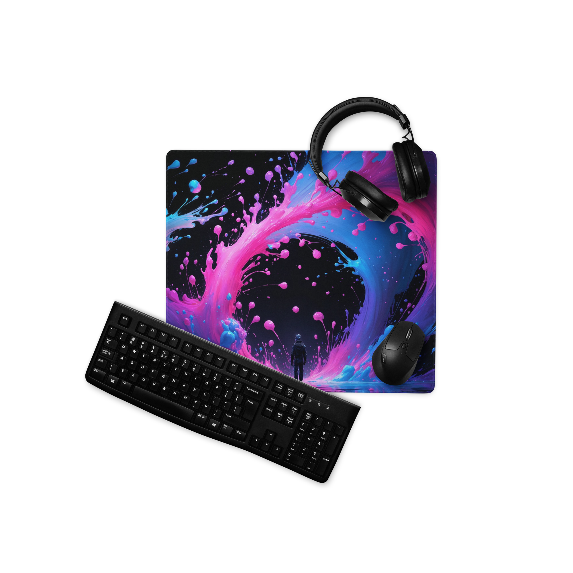 Neon Surge Premium Gaming Mouse Pad