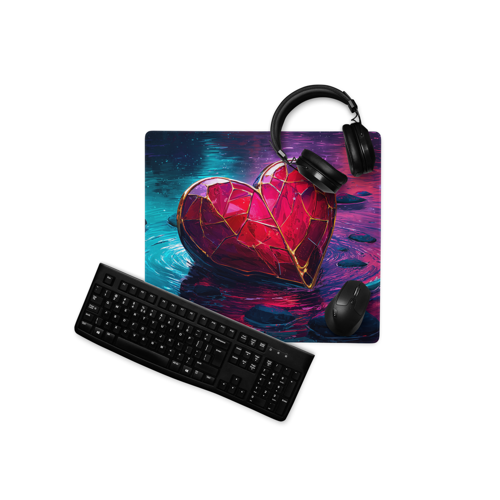 Heart of the Abyss Stone Premium Gaming Mouse Pad