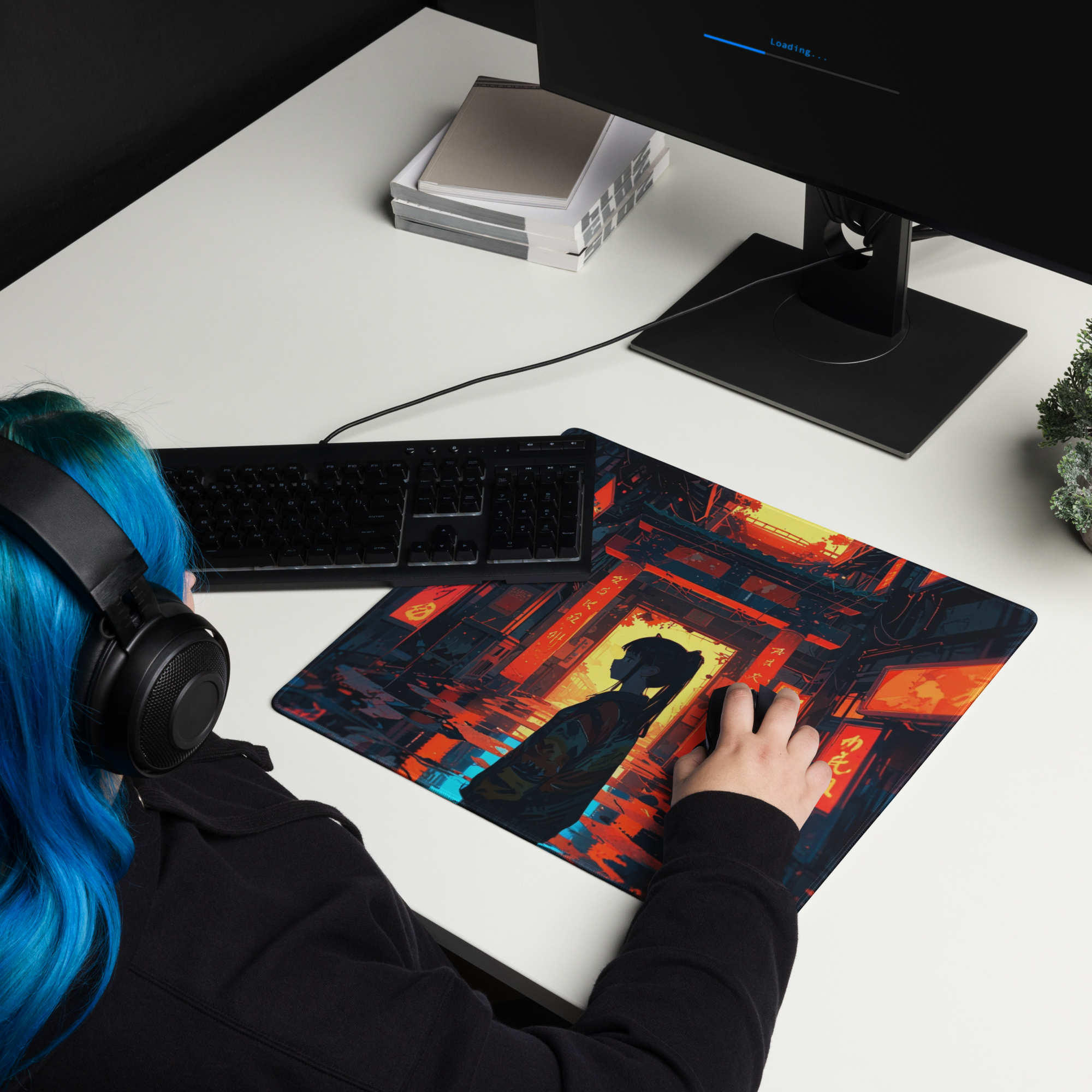 Neon Alley Premium Gaming Mouse Pad