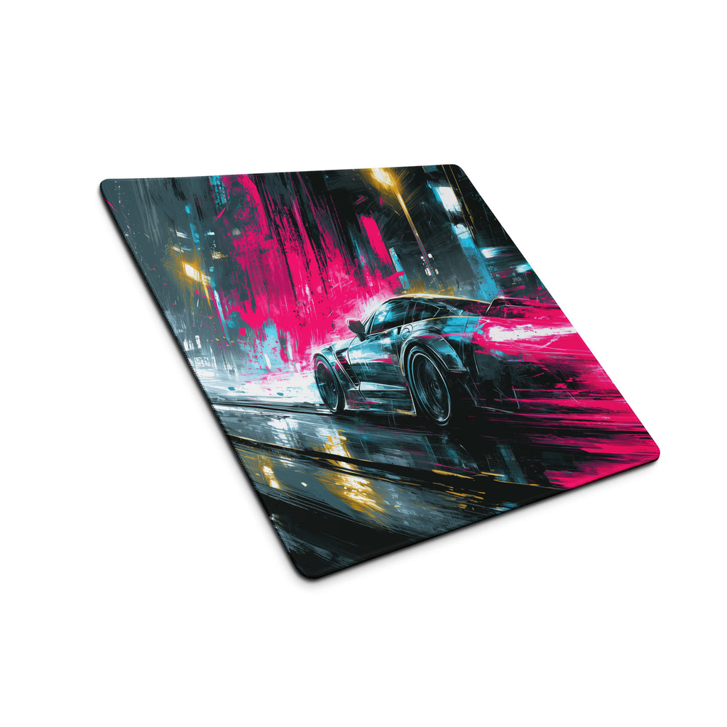 Neon Racer Premium Gaming Mouse Pad