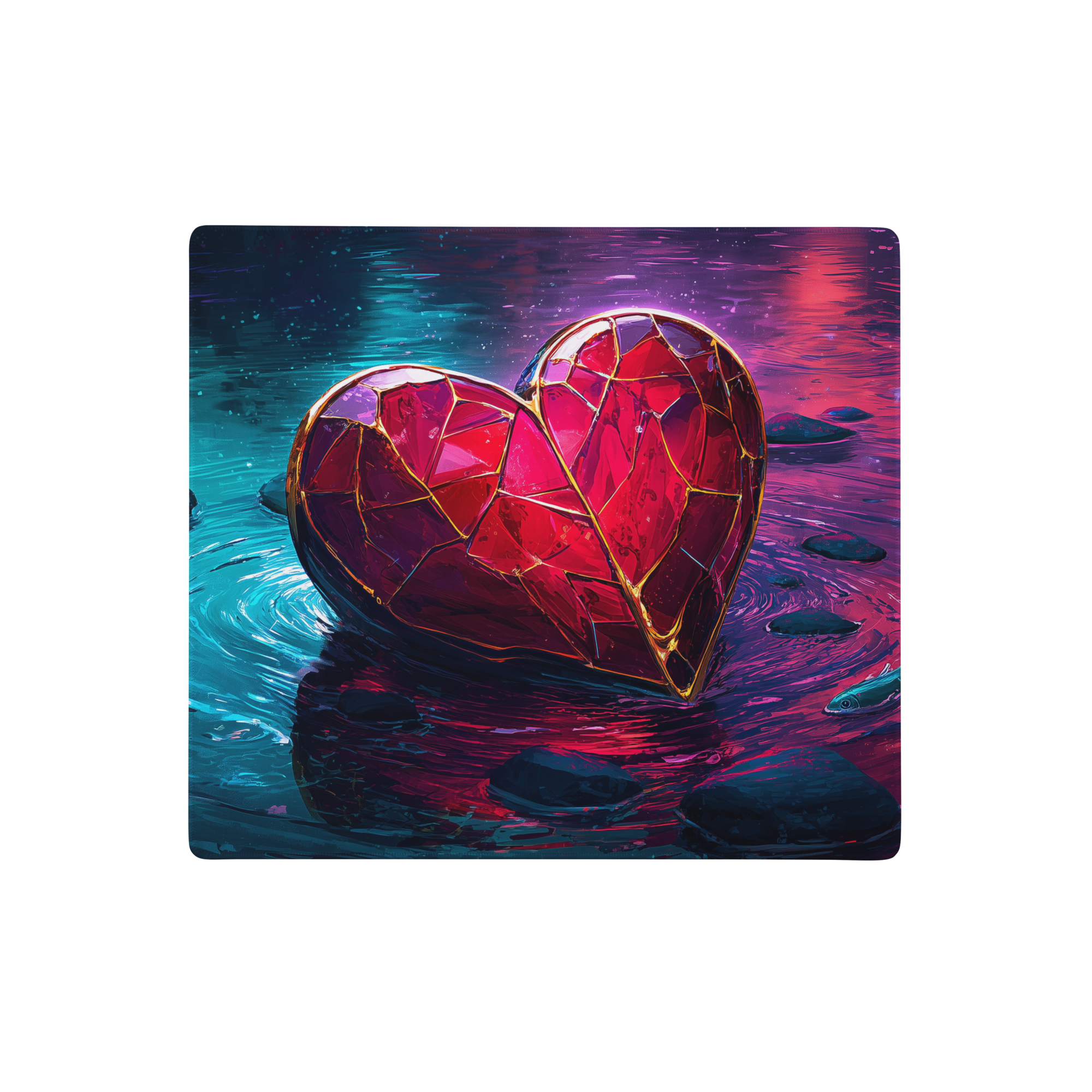Heart of the Abyss Stone Premium Gaming Mouse Pad