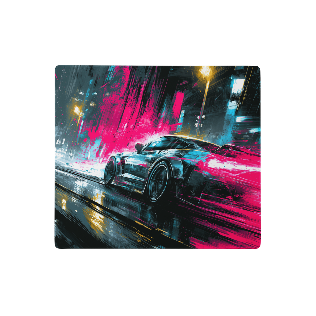 Neon Racer Premium Gaming Mouse Pad