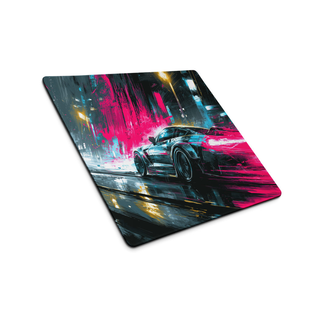 Neon Racer Premium Gaming Mouse Pad