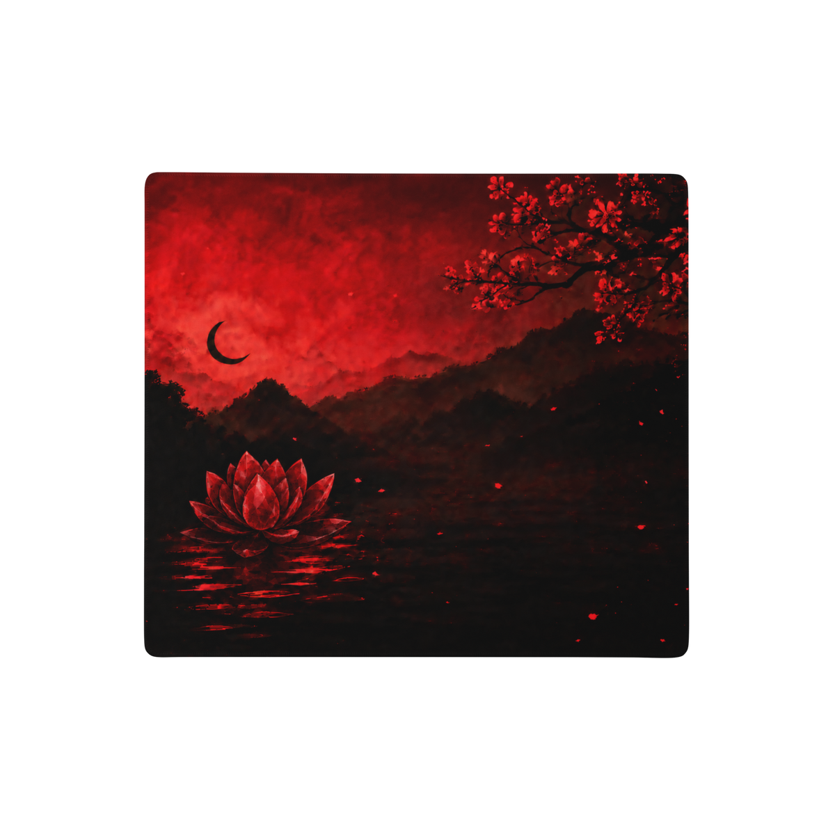 Ruby Lotus Premium Gaming Mouse Pad