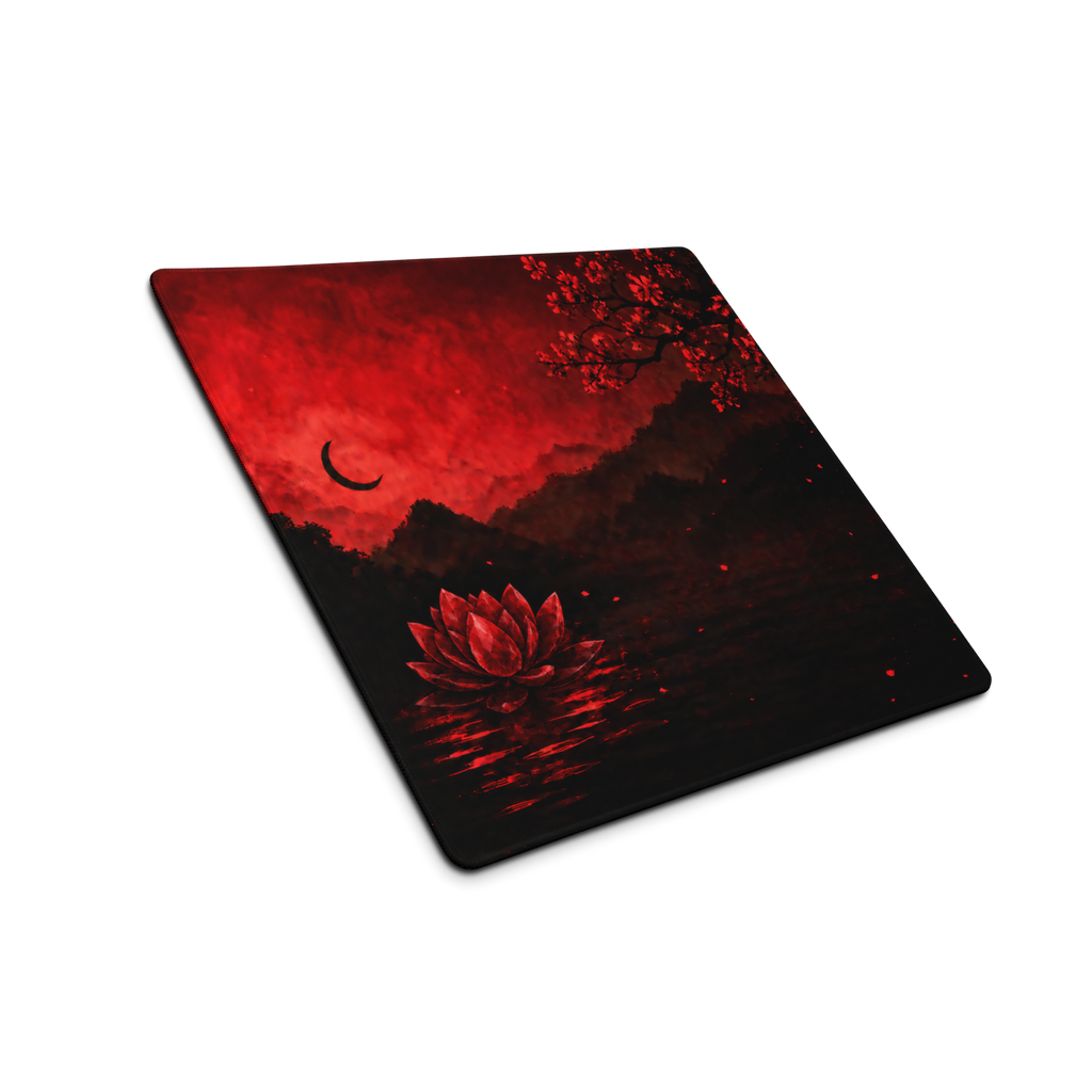 Ruby Lotus Premium Gaming Mouse Pad