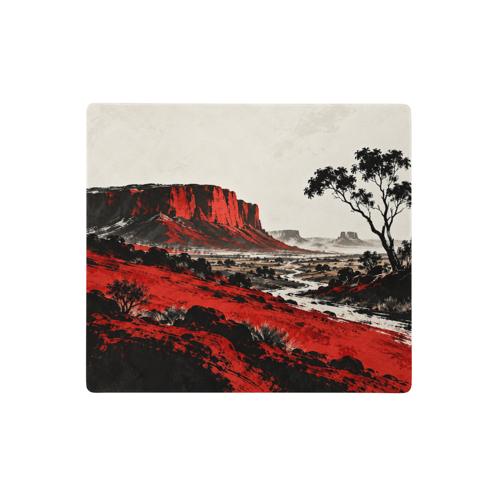 Rust Covered Outback Premium Gaming Mouse Pad