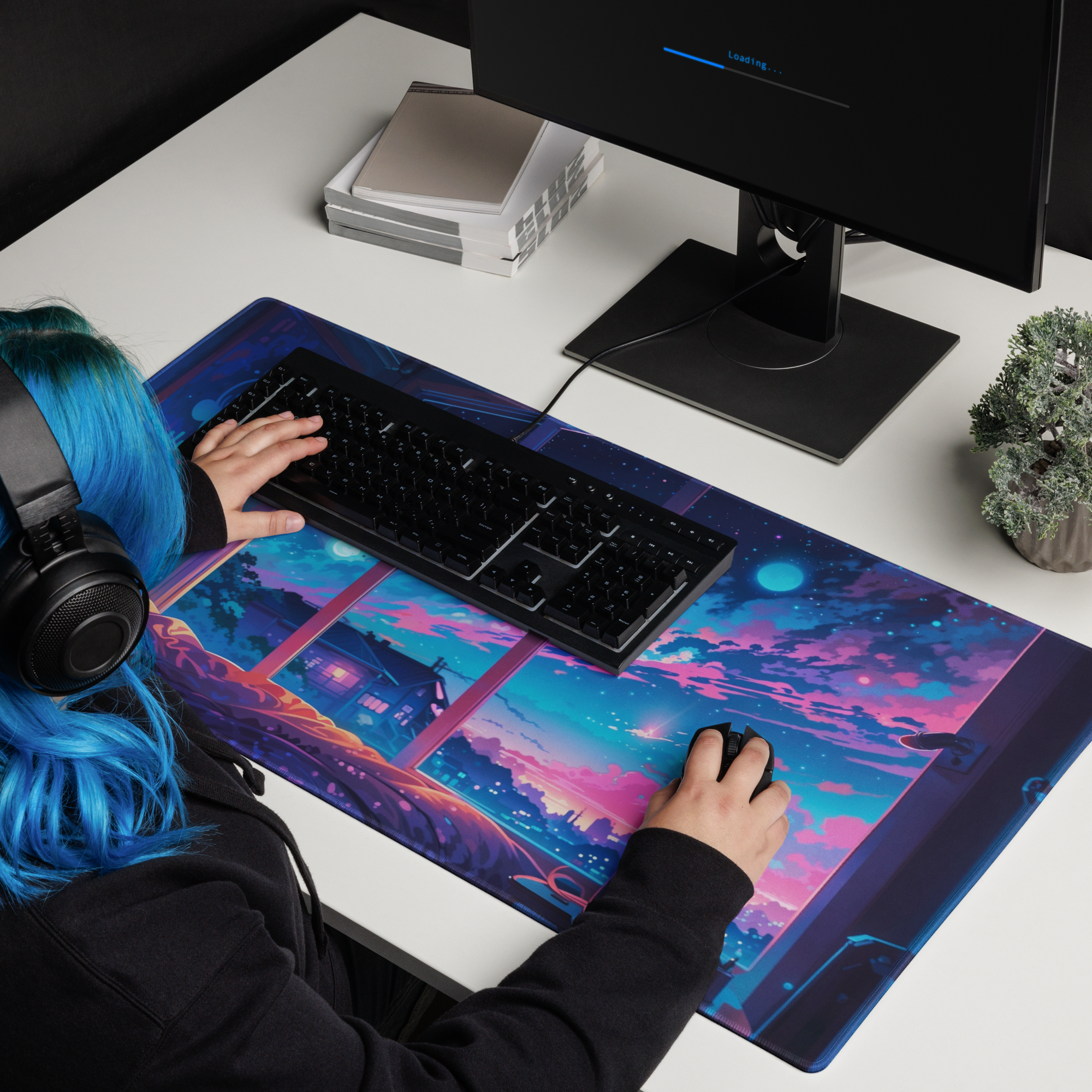 Lofi Moments - Full Desk Mouse Pad