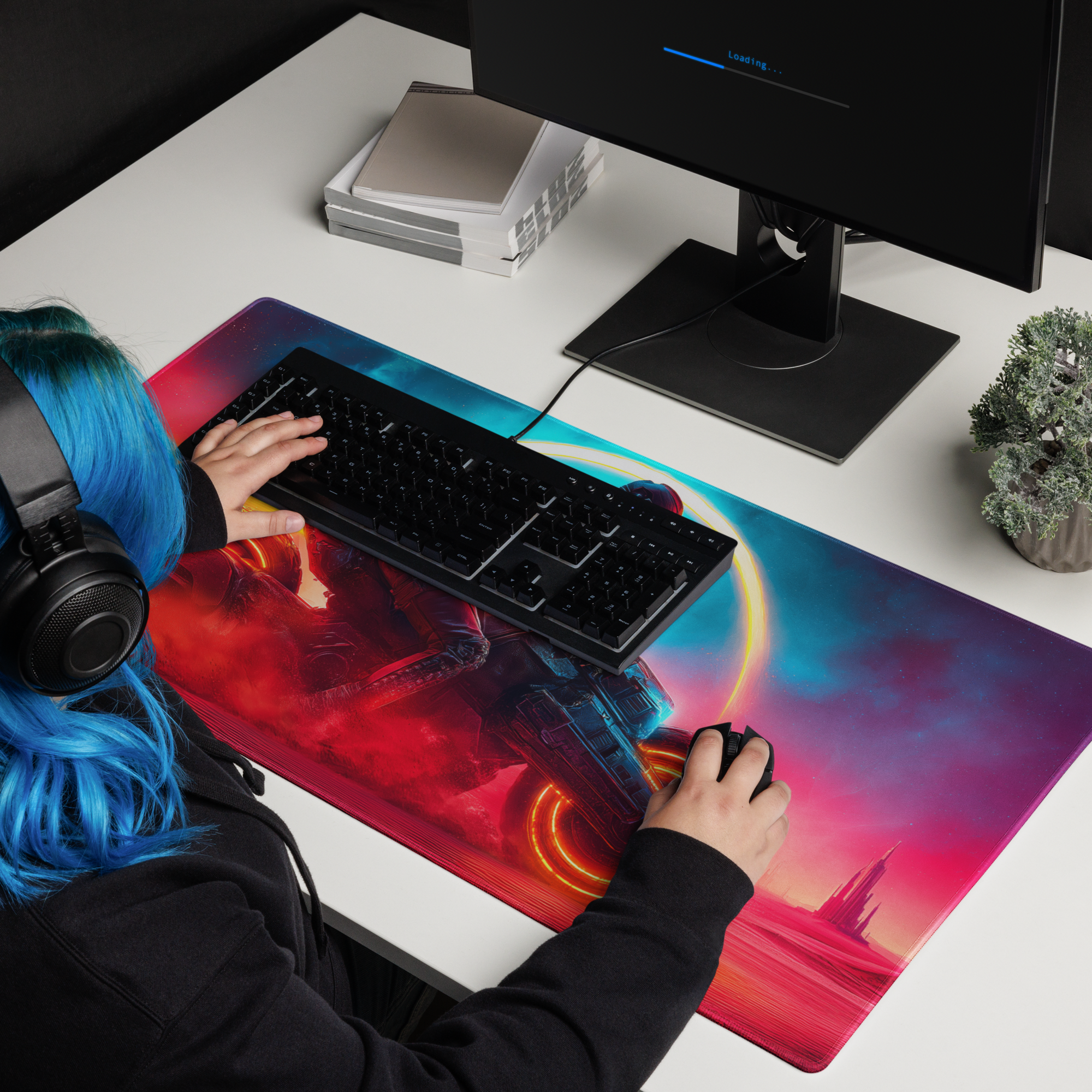 Sunset Rider - Full Desk Mouse Pad