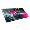 Neon Racer - Full Desk Mouse Pad
