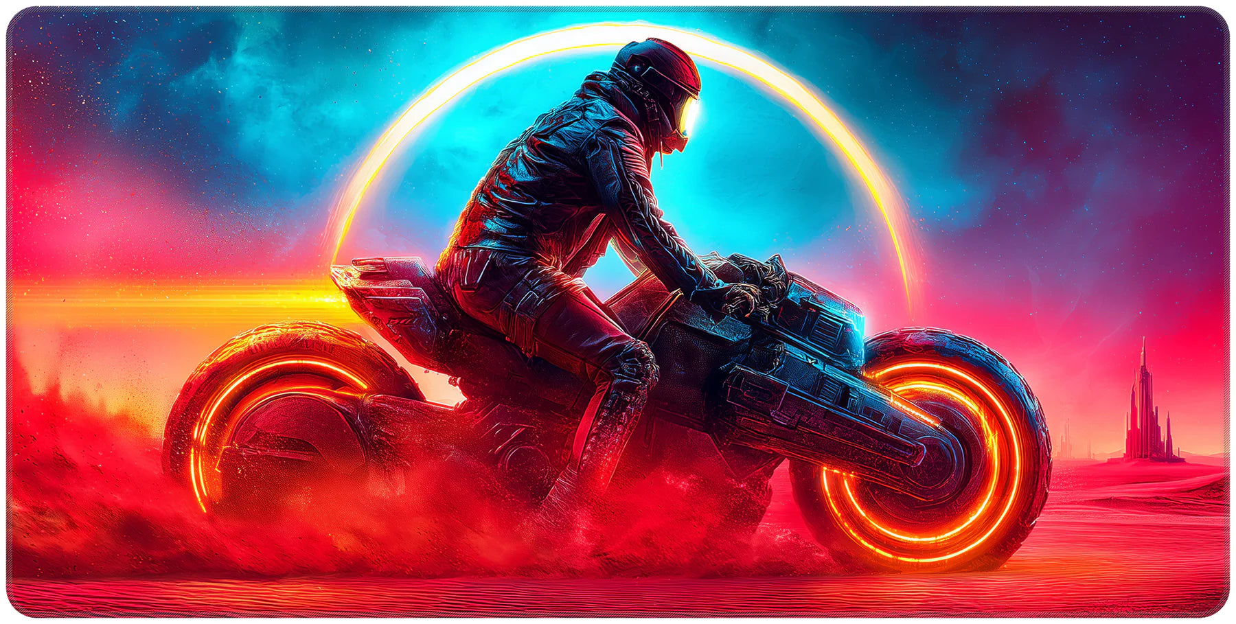 Sunset Rider - Full Desk Mouse Pad