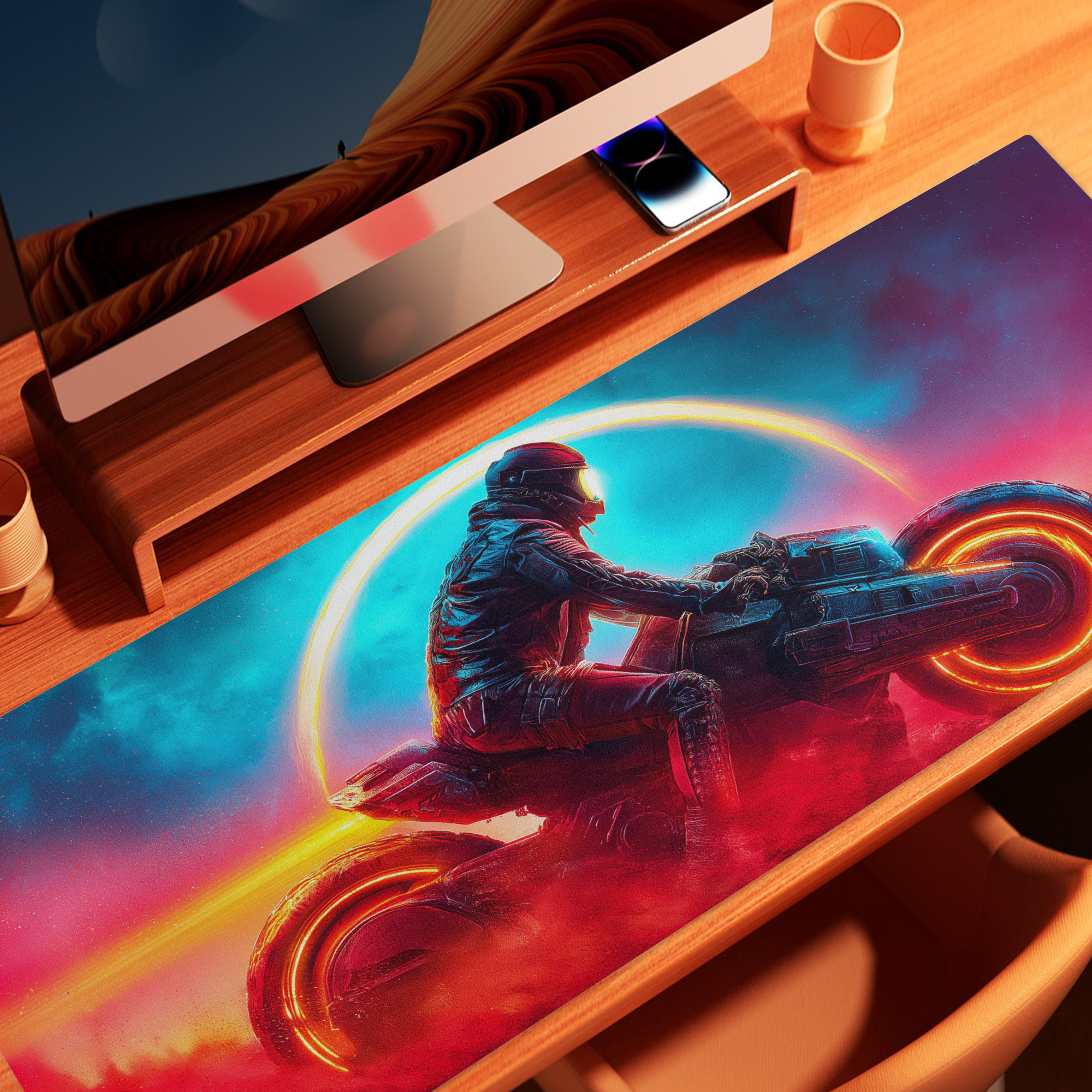 Sunset Rider - Full Desk Mouse Pad