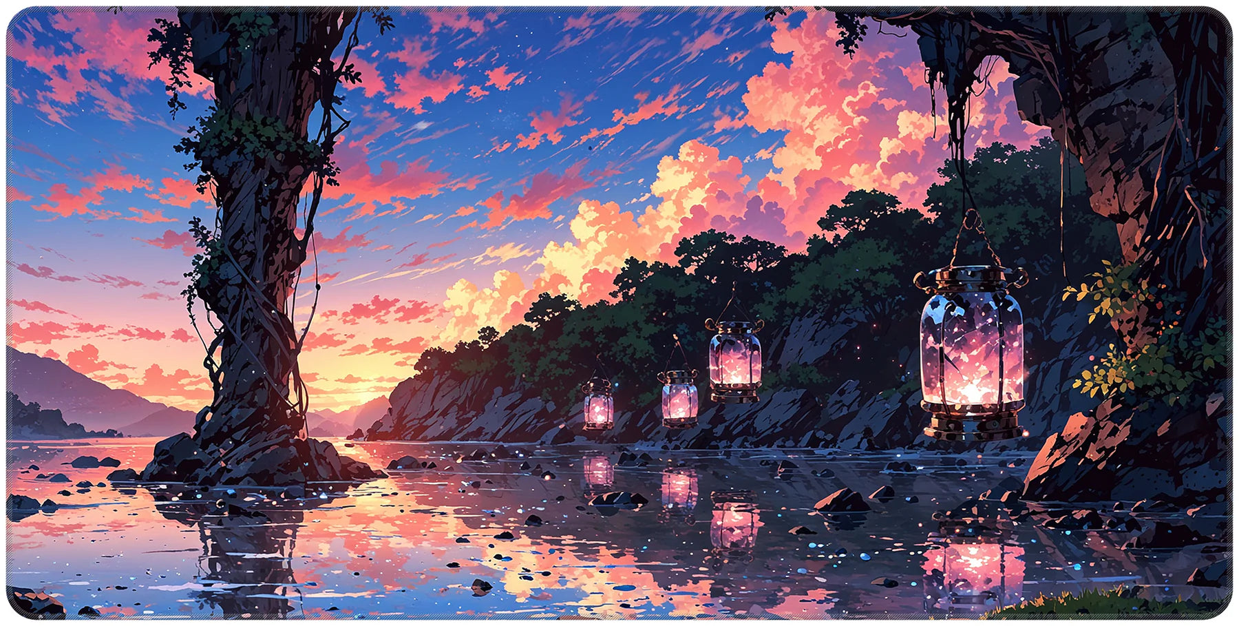 Twilight Haven - Full Desk Mouse Pad