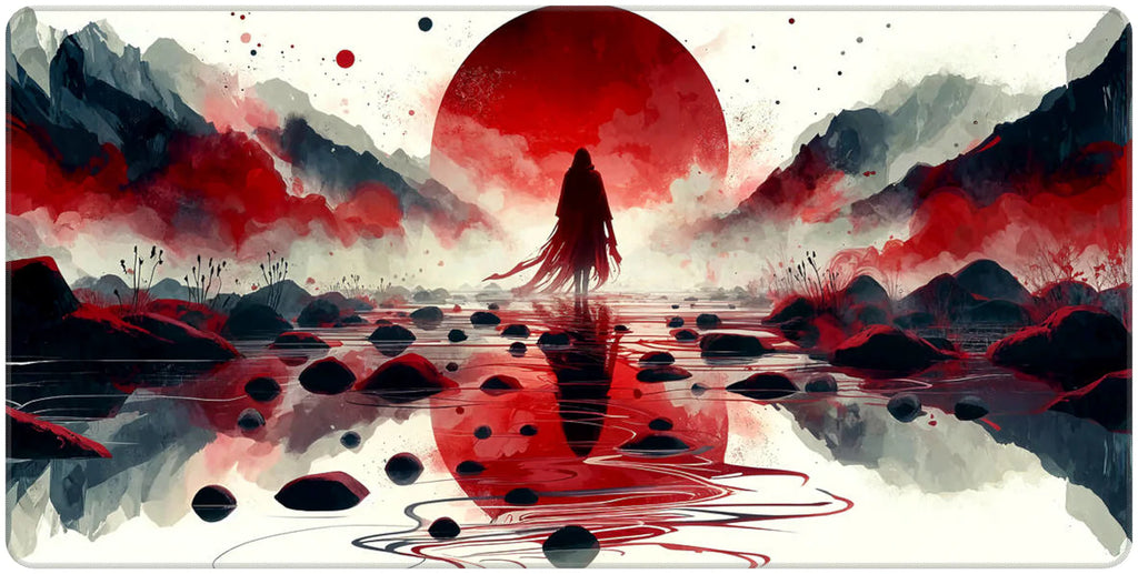 Walk to the Rising Sun - Full Desk Mouse Pad